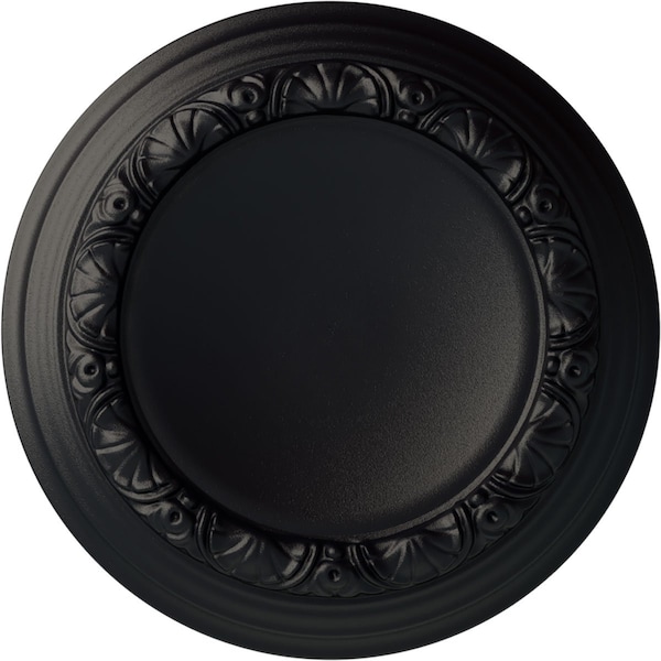 Ekena Millwork Carlsbad Ceiling Medallion (Fits Canopies up to 7 7/8"), Hnd-Painted Steel Gray, 12 1/2"OD x 1 1/2"P CM12CASGS - main